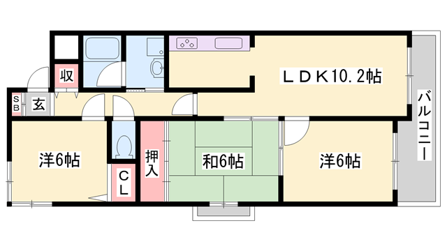 物件間取画像
