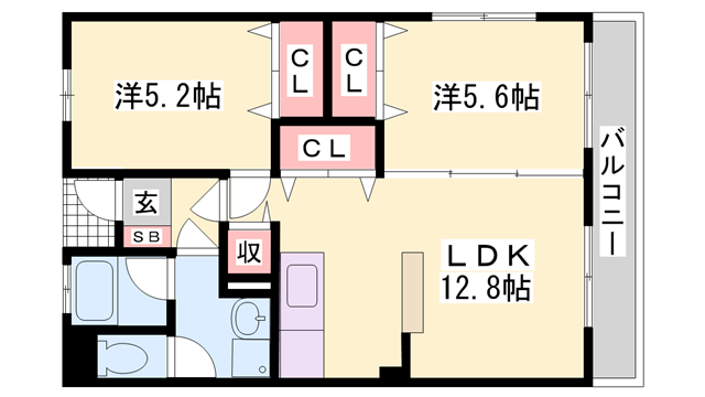 物件間取画像