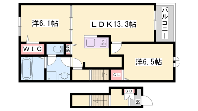物件間取画像