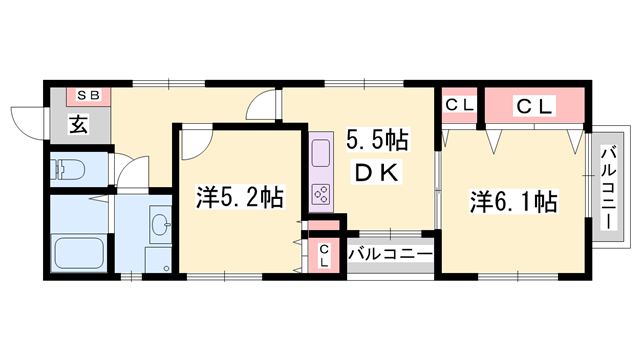 物件間取画像