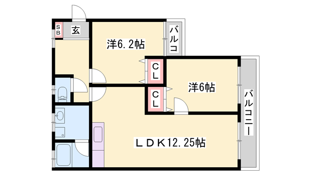 物件間取画像