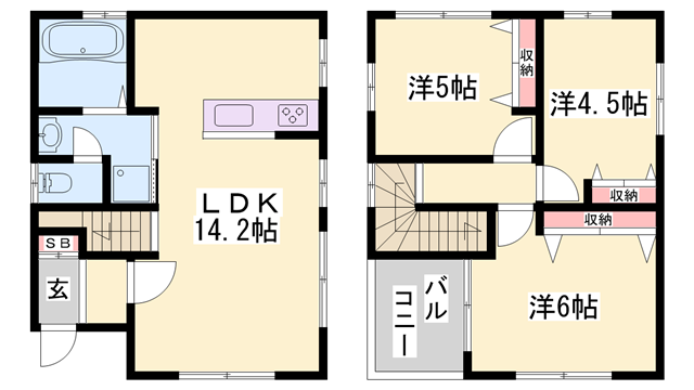 ボヌール東阿保の物件間取画像