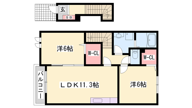物件間取画像