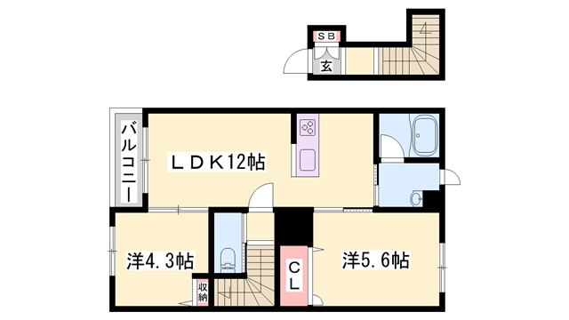 物件間取画像