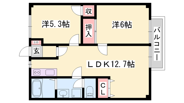 物件間取画像