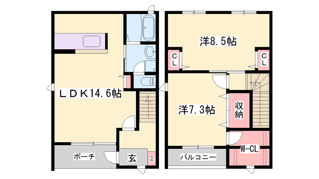 物件間取画像