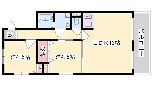 物件間取画像