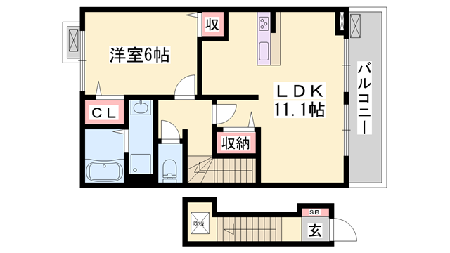 物件間取画像