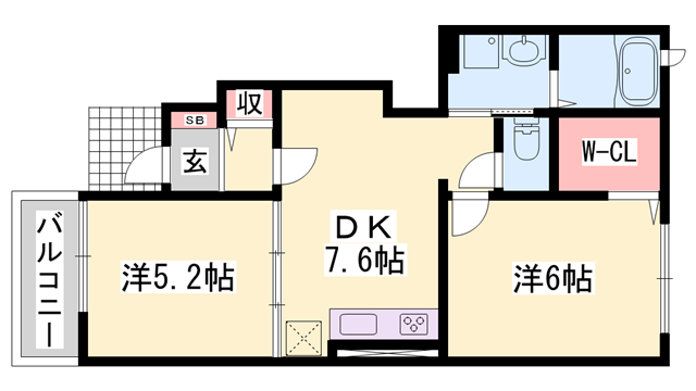 物件間取画像