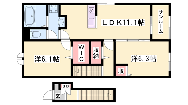 物件間取画像