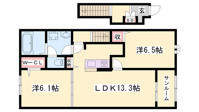 物件間取画像