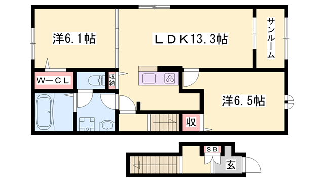 物件間取画像