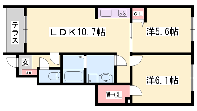 物件間取画像