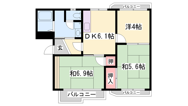物件間取画像