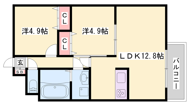 物件間取画像