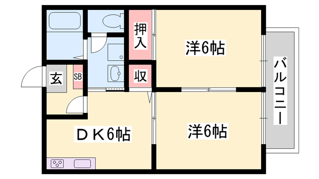 物件間取画像