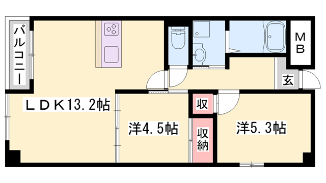 物件間取画像