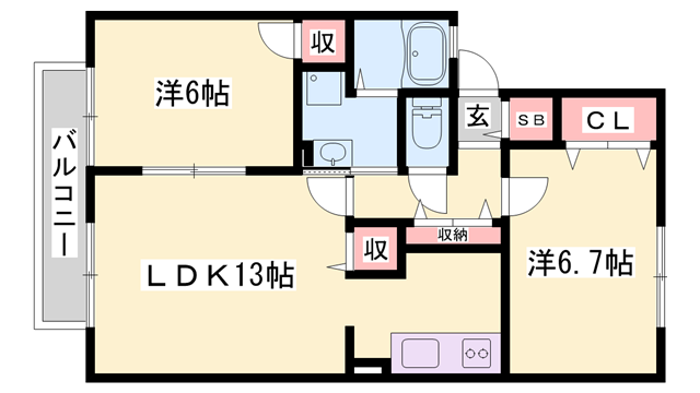 物件間取画像