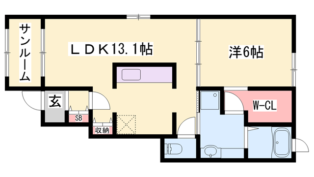 プランドールⅠの物件間取画像