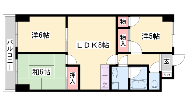 物件間取画像