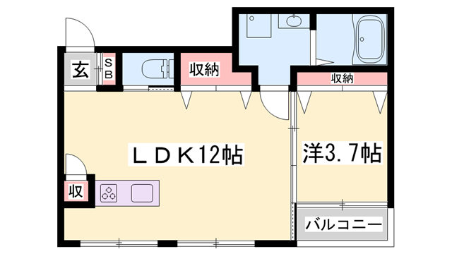 コティ姫路北条の物件間取画像
