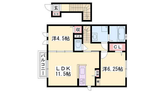物件間取画像