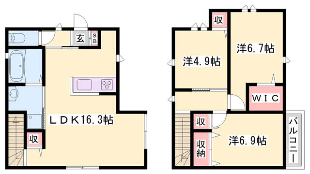 物件間取画像