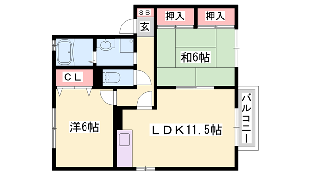物件間取画像