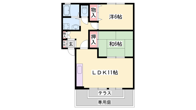 物件間取画像