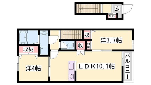 物件間取画像