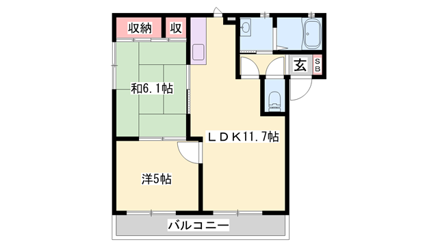 友フラットの物件間取画像