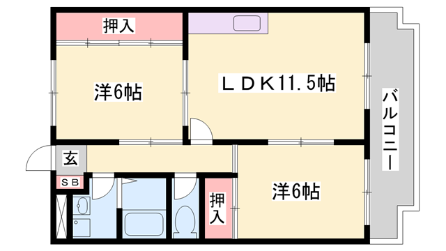 物件間取画像