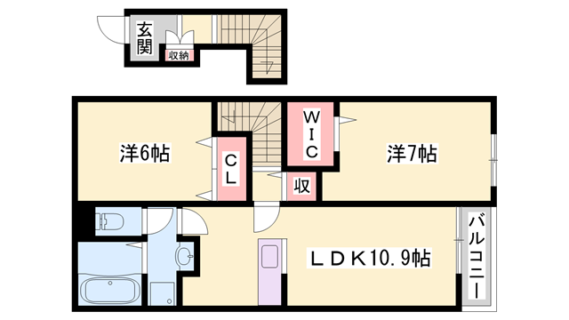 物件間取画像