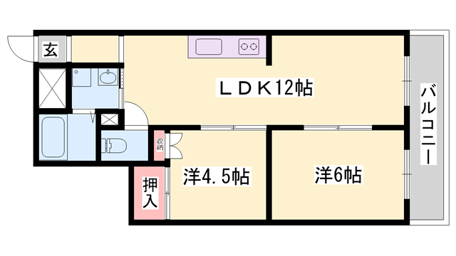 物件間取画像