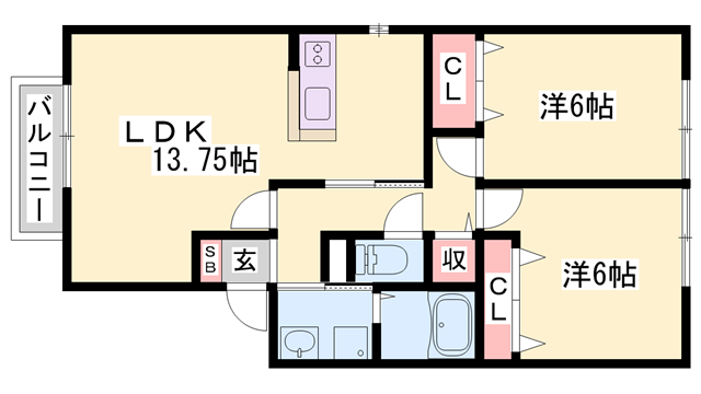 物件間取画像