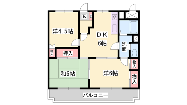 物件間取画像