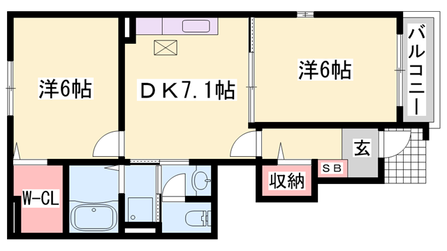 クリオライトの物件間取画像