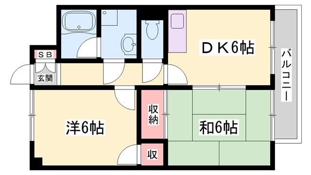 MISTRAL神子岡前の物件間取画像