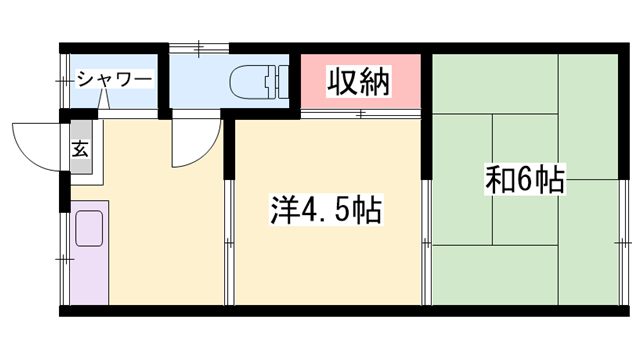 サンビレッヂ東辻井の物件間取画像