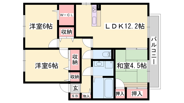 物件間取画像