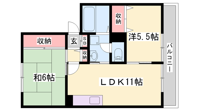 物件間取画像