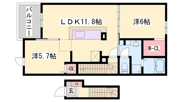 物件間取画像