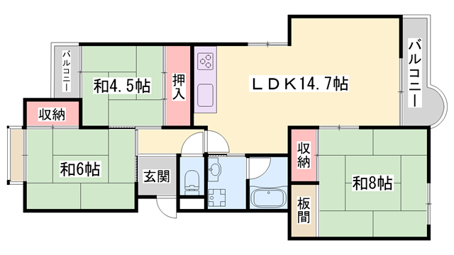 物件間取画像