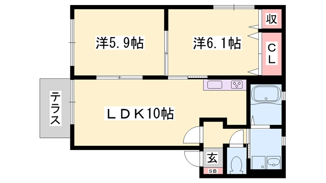 物件間取画像