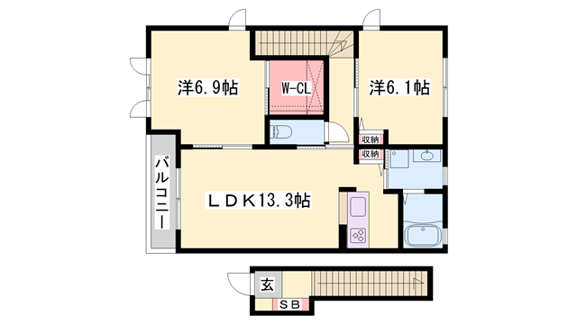 物件間取画像