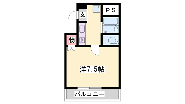 ルークレジデンス姫路Ⅲの物件間取画像