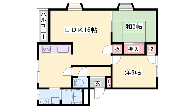 物件間取画像