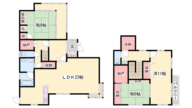 物件間取画像