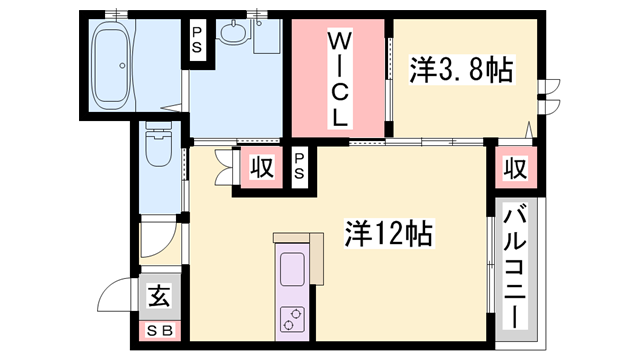ラペールの物件間取画像