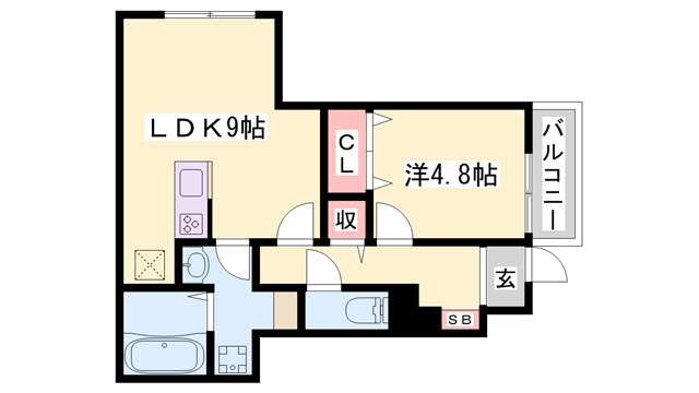 物件間取画像